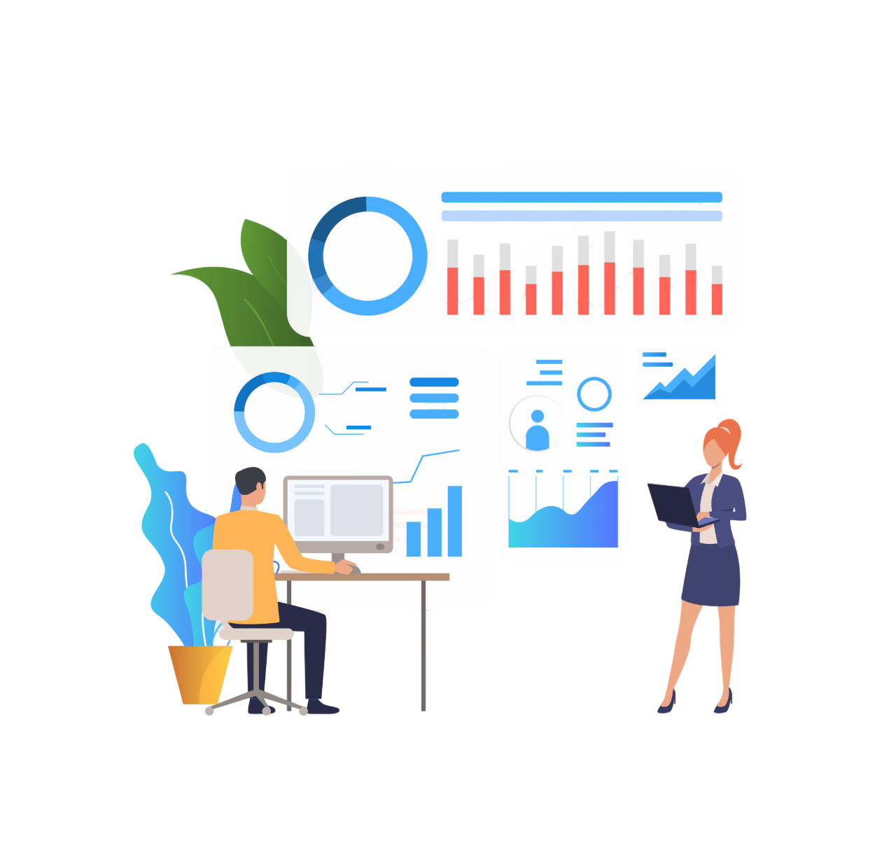 Sky ERP Dashboard overview